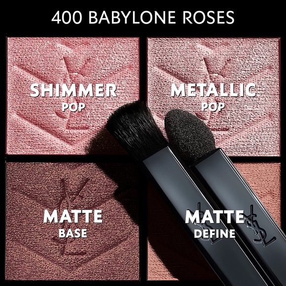 Yves Saint Laurent Couture Mini Eyeshadow Clutch #400 Babylone Roses - Picture 2 of 4